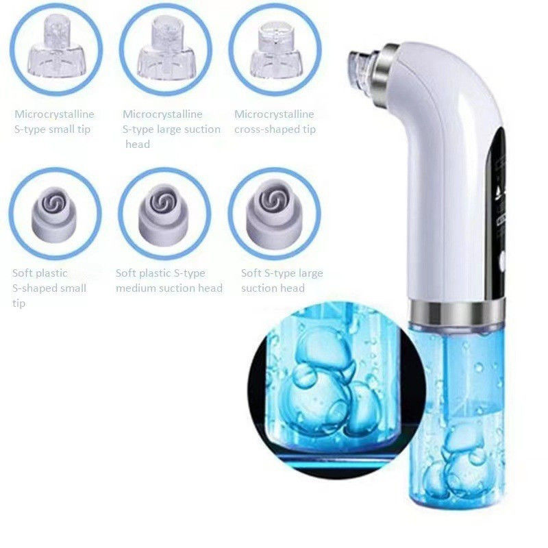 Limpiador de poros de ciclo de agua de burbujas pequeñas con potencia de succión de 30kpa y voltaje de carga de 5V/1A
