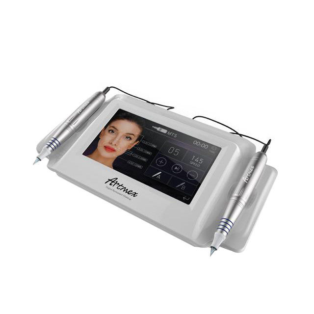 ABS Aluminio Artmex V8 Microneedling Derma Pen PMU y MTS Función Kit de la máquina de tatuaje