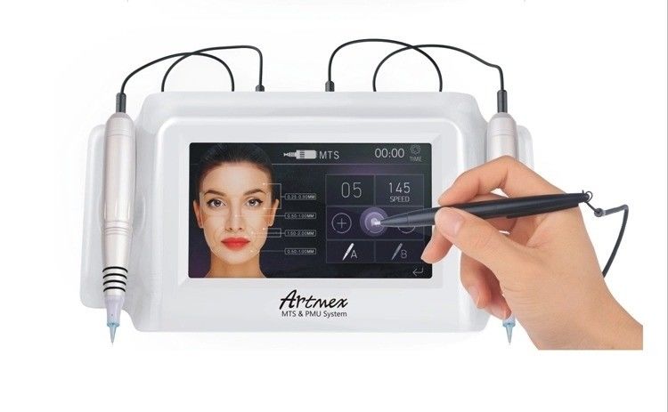 ABS Aluminio Artmex V8 Microneedling Derma Pen PMU y MTS Función Kit de la máquina de tatuaje