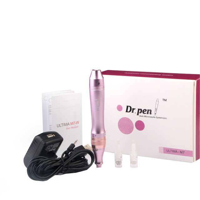 CE M7 Sistema de Microneedle Pluma Derma eléctrica para cuerpo, cara, labios y ojos Rejuvenecimiento