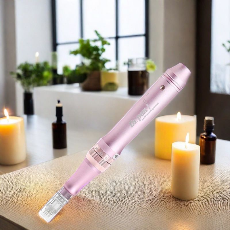 CE M7 Sistema de Microneedle Pluma Derma eléctrica para cuerpo, cara, labios y ojos Rejuvenecimiento