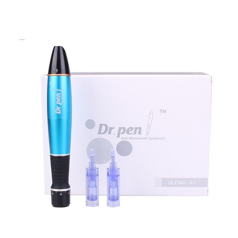 400 mAh Batería Dr. Pluma A1W Pluma eléctrica multifuncional para el rostro Micro-aguja luminosa Pluma dérmica inalámbrica