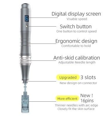 Dr Pen M8 Derma Pen con pantalla digital y 6 velocidades La herramienta de microagujas definitiva