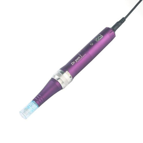 Cuerpo de aleación de aluminio Dr pen X5 Derma Pen Sistema de microagujas automático Largomas de agujas ajustables para tapones del Reino Unido