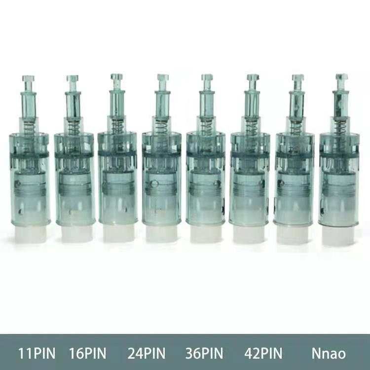 Sistema de rodadura de piel con 1 3 5 7 9 12 24 36 42 pines Nano cartucho de aguja para el cuidado de la piel