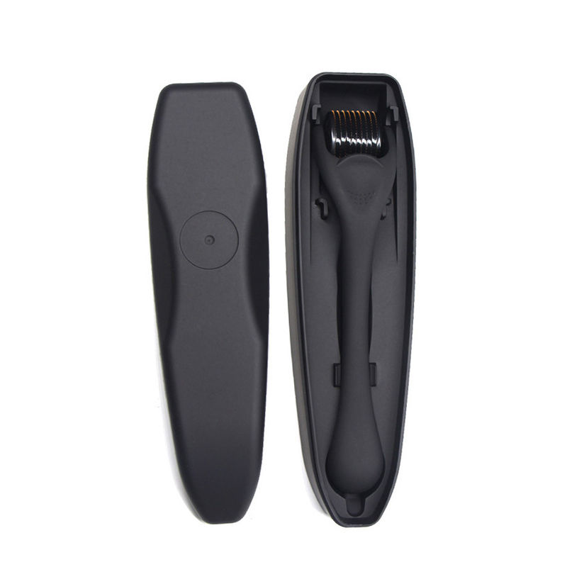 Negro mate 540 agujas de titanio 0.5mm Barba de cabello Derma Rodillo de agujas Dermaroller 2022