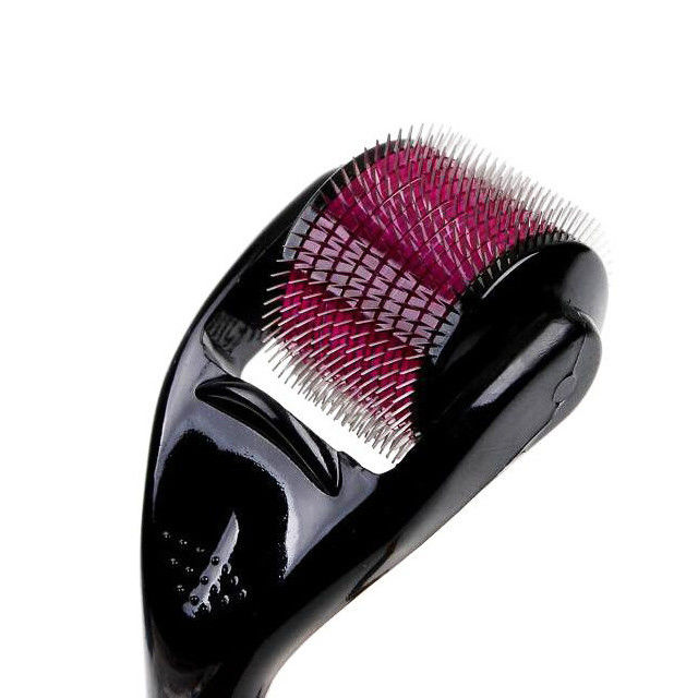 540 pines ZGTS Micro Pin Derma Roller con pin de rodadura de acero inoxidable en mango negro