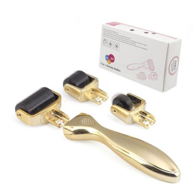 No hay tapones Tipo Titanio Derma Roller para el rostro Área objetivo del cuerpo Diseño 3-en-1