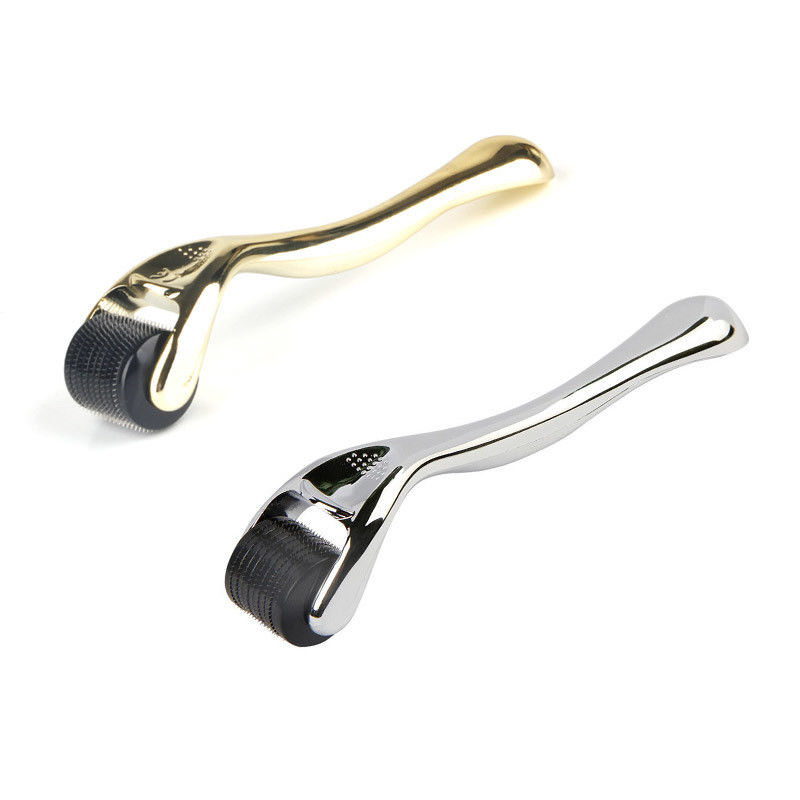 Inicio NO Enchufes Tipo 540-pin Derma Roller con manijas de color oro Rejuvenecimiento de la piel