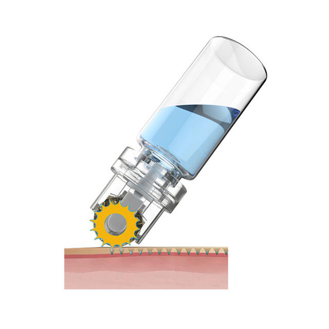 CE aprobado 64 puntas de oro Hydra Microneedle Titanio Derma Roller para el ácido hialurónico