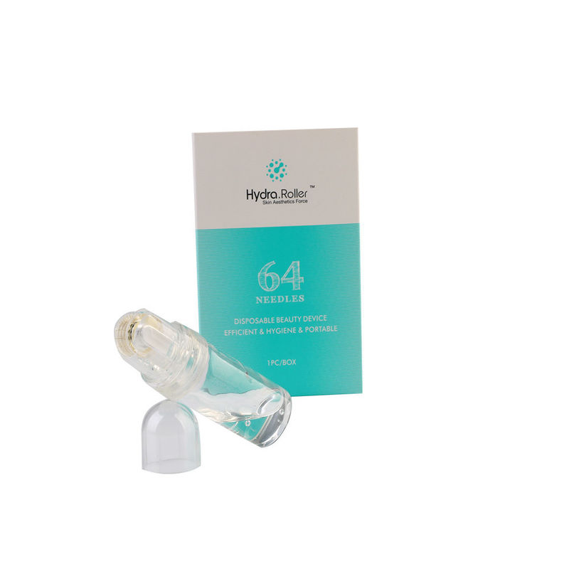CE aprobado 64 puntas de oro Hydra Microneedle Titanio Derma Roller para el ácido hialurónico