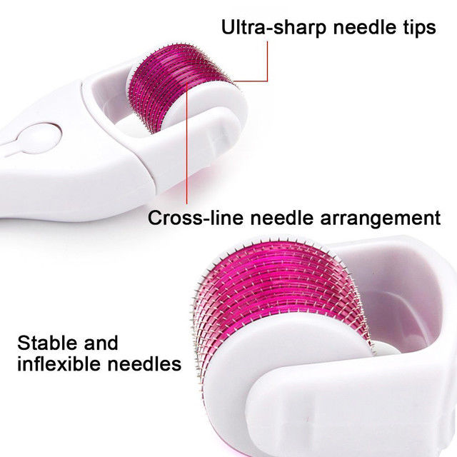 Acero inoxidable / Titanio Microneedle Derma Roller 0.2-3.0mm para el rejuvenecimiento de la piel