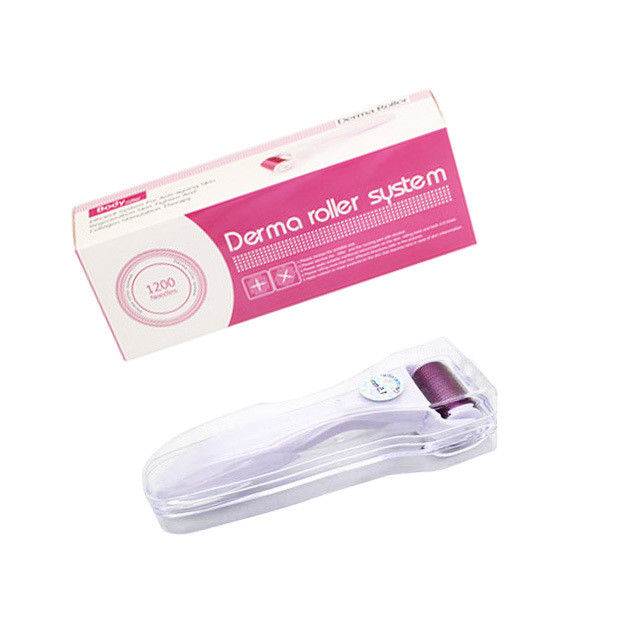 1200 pines de Titanio Aguja Microneedle Derma Roller de la piel para el área de la cabeza objetivo y más
