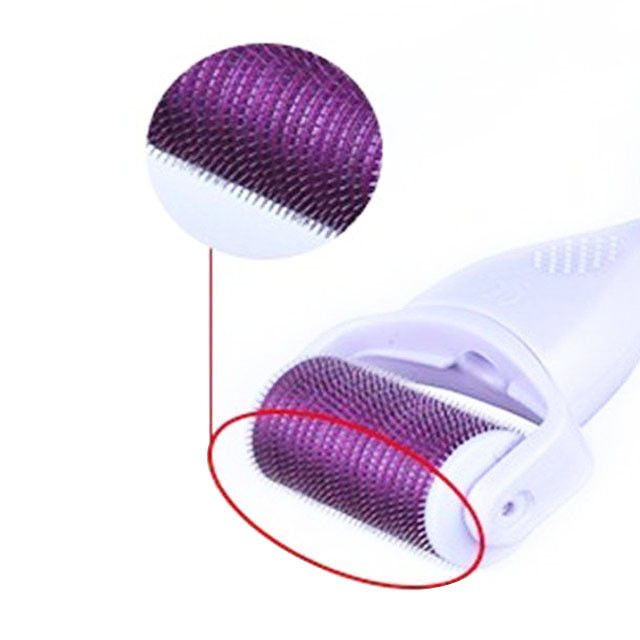 1200 pines de Titanio Aguja Microneedle Derma Roller de la piel para el área de la cabeza objetivo y más