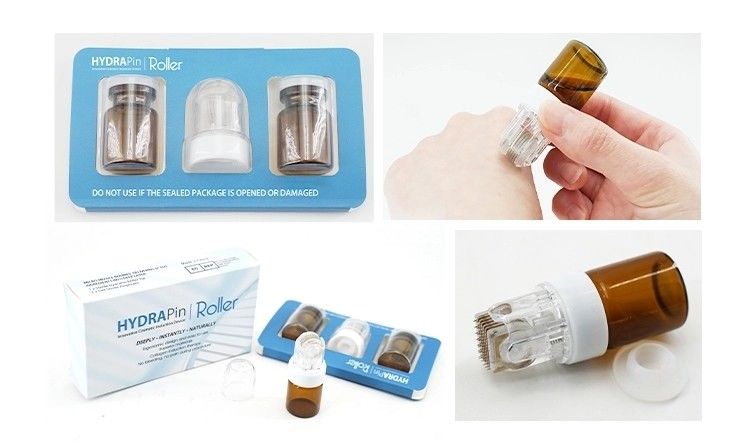 No enchufes Tipo Nuevo diseño 42/150Oro Titanio Microneedle Hydra Stamphydra Roller para el rejuvenecimiento de la piel