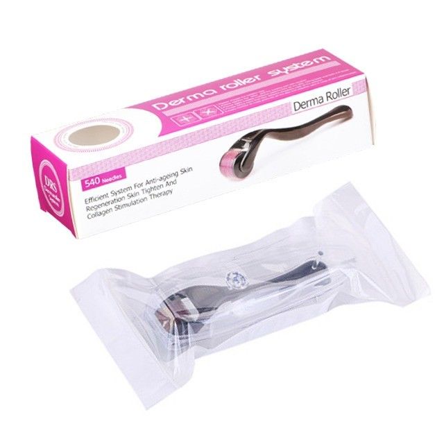 No hay tapones Tipo de grado médico DRS540 Microneedle Derma Roller para el cuidado de la piel de rutina
