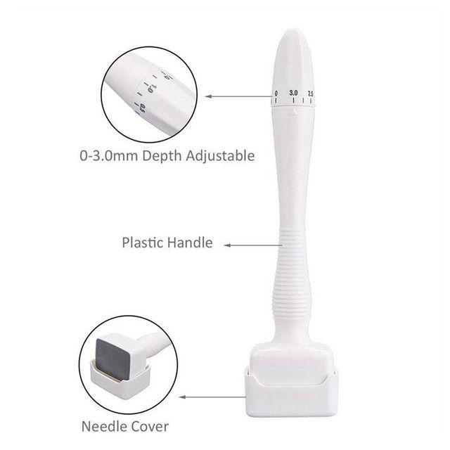 140 agujas Estampilla Derma Roller Aguja para mosquitos para tratar las ojeras y las arrugas