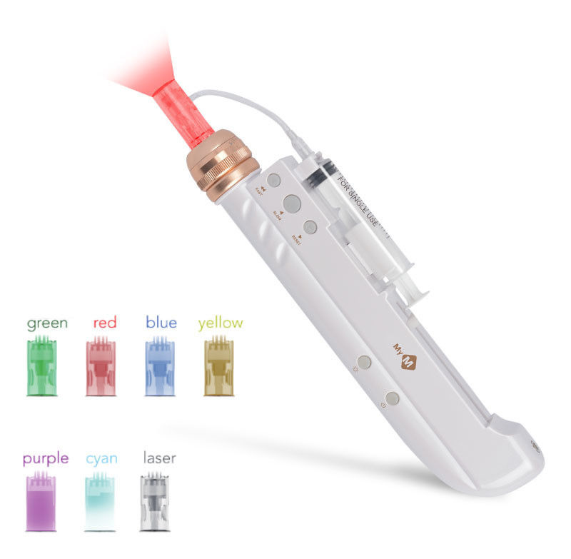 7 Lights Nano Derma Pen Microneedle Pen eléctrico para el aumento de los senos y el cuidado facial