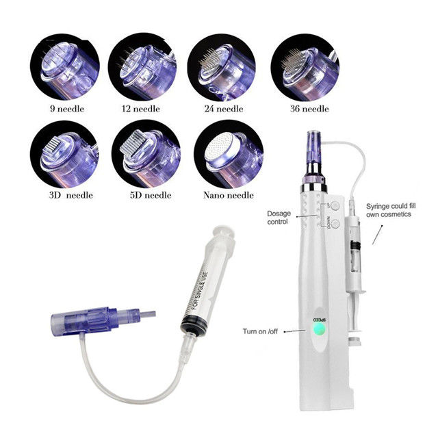 Derma Pen 2 en 1 para salón de belleza y agujas de spa cantidad 9/12/24/36/42/ Nano redondo/3D/5D