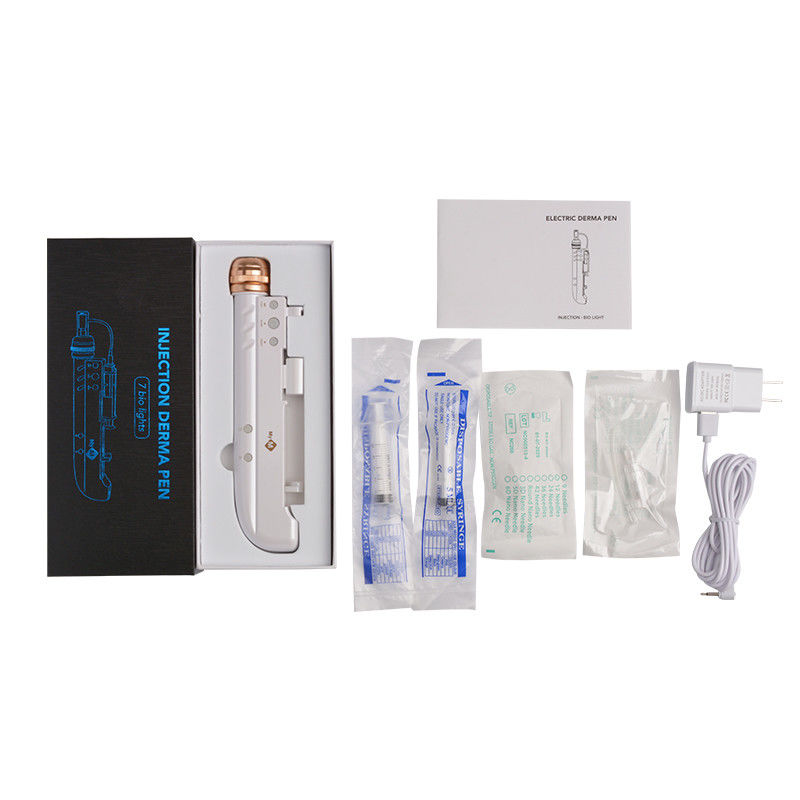 7 luces Nano Derma Pen 3 en 1 Mini Inyector de Mesoterapia con Agua para Ampliadores de Mama
